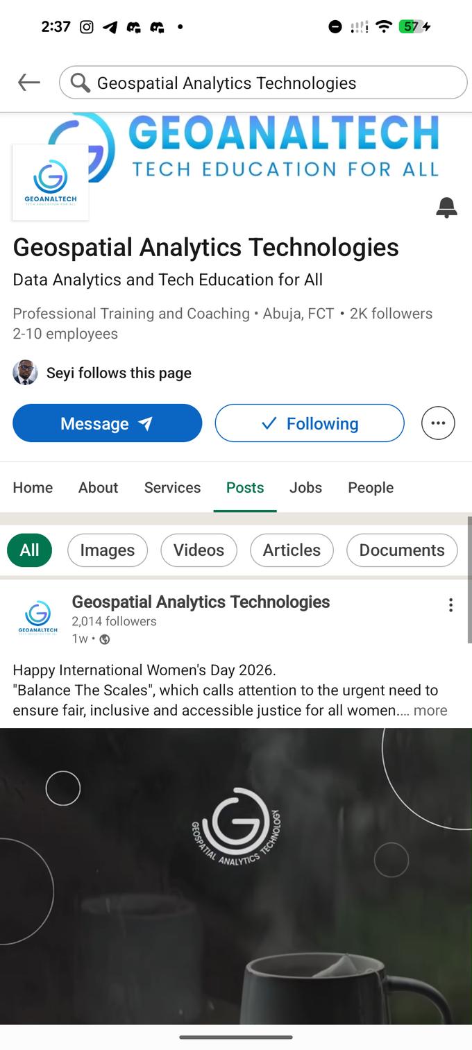 Geospatial Analytics Technologies